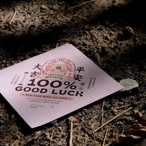 100% GOOD LUCK Set - Set of 2