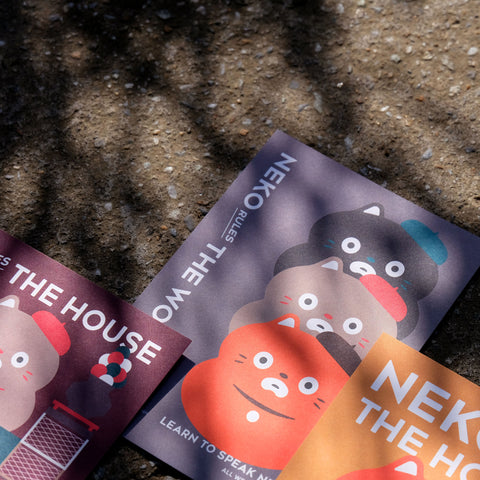 NEKO RULES THE HOUSE Postcard Set 1 - Set of 3