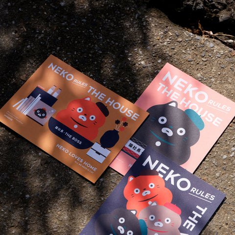 NEKO RULES THE HOUSE Postcard Set 2 - Set of 3