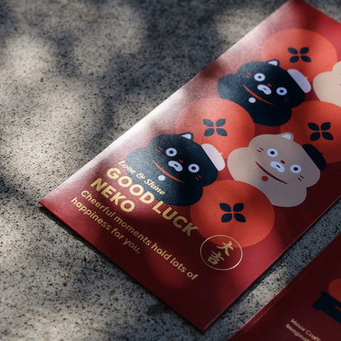 GOOD LUCK NEKO Red Packet Set