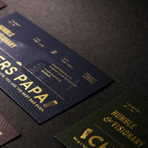 CHEERS PAPA • HUMBLE & VISIONARY Card Set - Set of 3