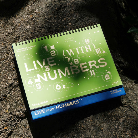 2027・LIVE (WITH) NUMBERS・DESK CALENDAR
