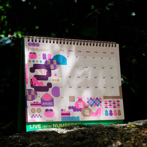 2027・LIVE (WITH) NUMBERS・DESK CALENDAR