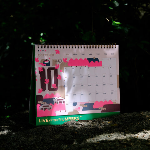 2027・LIVE (WITH) NUMBERS・DESK CALENDAR