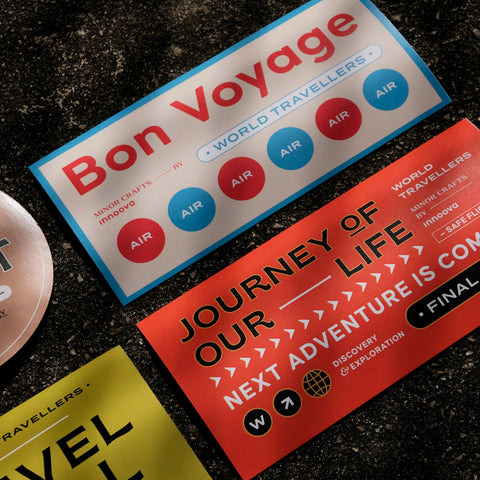 WORLD TRAVELLERS Sticker Set - Set of 4