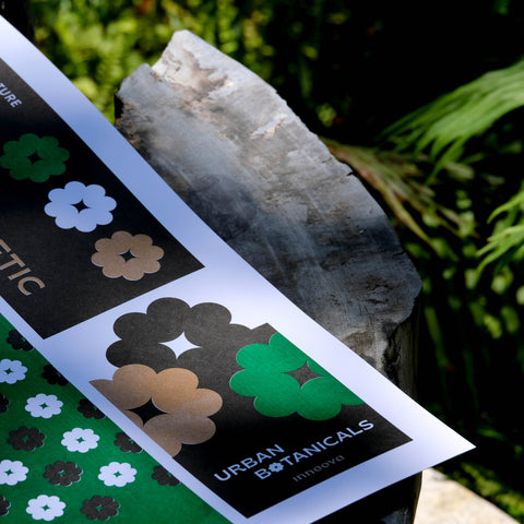 URBAN BOTANICALS -  RISOGRAPH PRINTS・GREEN PATTERN VERSION