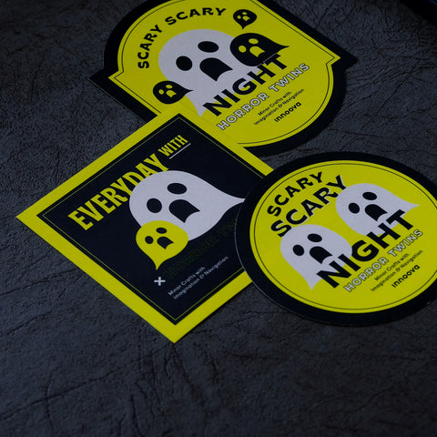 HORROR TWINS Sticker Trick or Treat Version Set — Set of 3