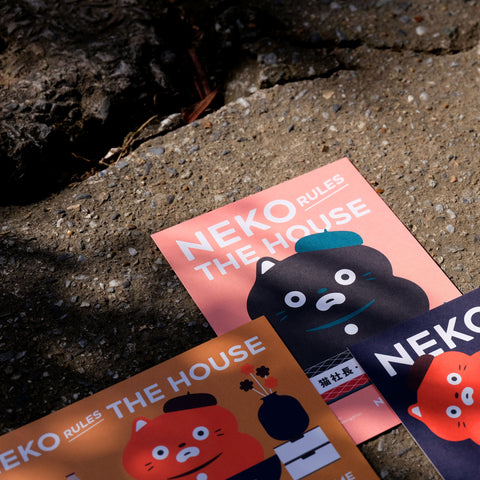 NEKO RULES THE HOUSE Postcard Set 2 - Set of 3