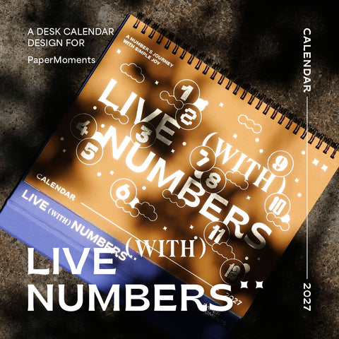 2027・LIVE (WITH) NUMBERS・DESK CALENDAR