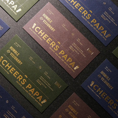 CHEERS PAPA • HUMBLE & VISIONARY Card Set - Set of 3